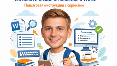 Автоматическое оглавление в Word на скриншотах