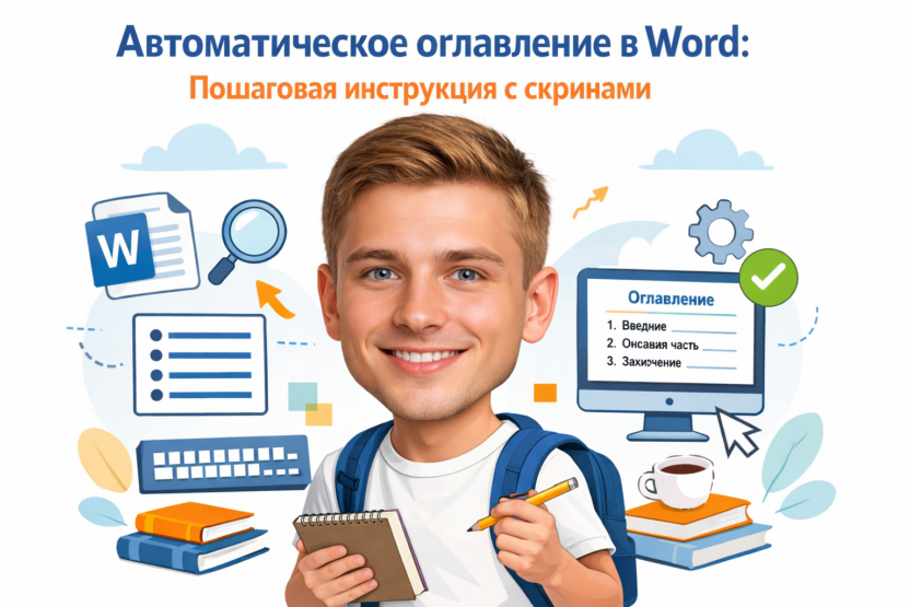 Автоматическое оглавление в Word на скриншотах