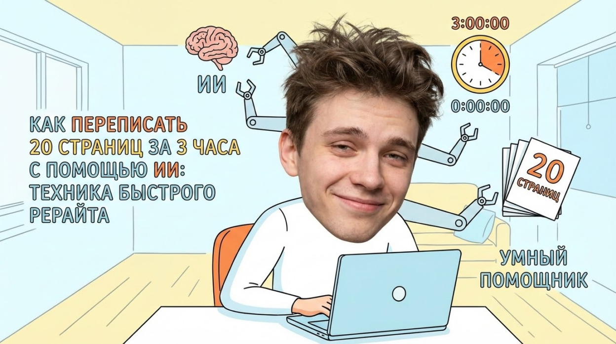 Быстрый рерайт курсовой работы с использованием искусственного интеллекта