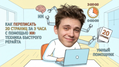 Быстрый рерайт курсовой работы с использованием искусственного интеллекта