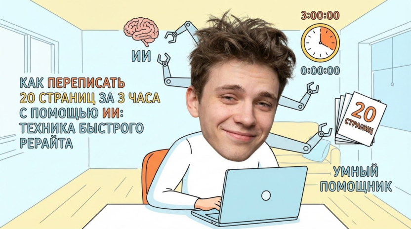 Быстрый рерайт курсовой работы с использованием искусственного интеллекта