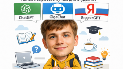 Сравнение нейросетей ChatGPT, GigaChat и YandexGPT для студентов