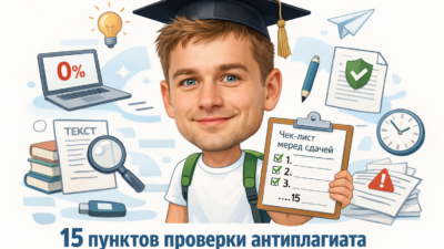 Чек-лист антиплагиат для курсовой работы