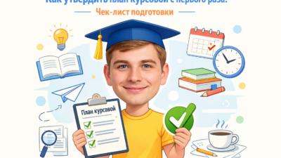 Чек-лист подготовки и согласования плана курсовой работы