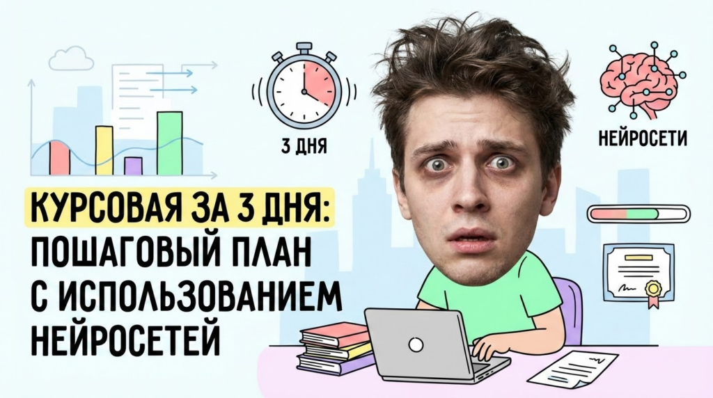 Курсова́я работа за 3 дня с помощью нейросети