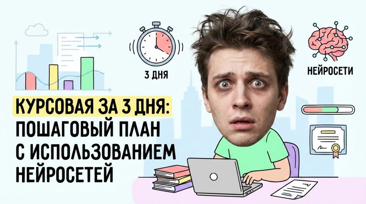 Курсова́я работа за 3 дня с помощью нейросети