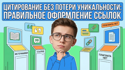 Оформление цитат и ссылок в курсовой для Антиплагиата