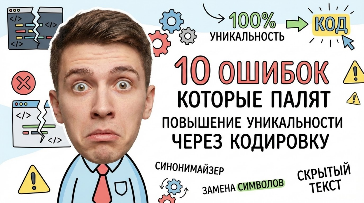 Ошибки в кодировке для антиплагиата