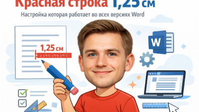 Настройка красной строки в Word