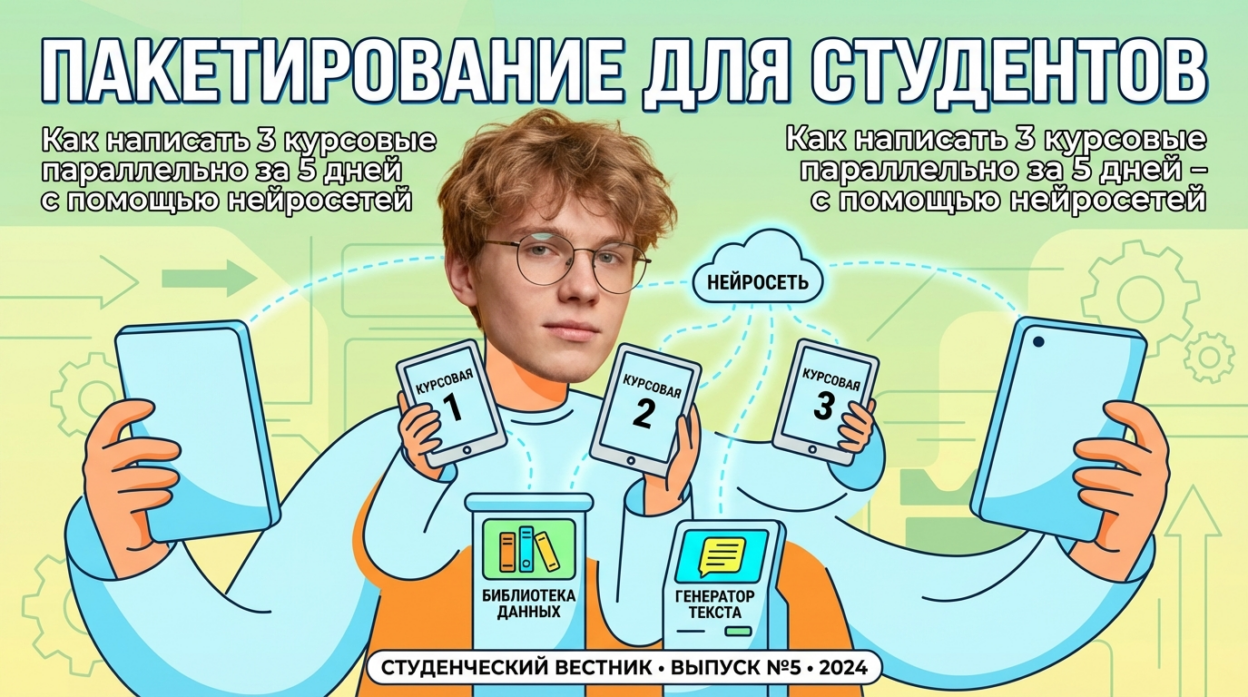 Несколько курсовых одновременно с нейросетью