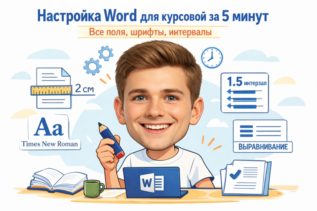 Настройка ворд по ГОСТу для курсовой работы