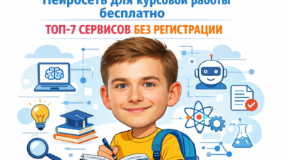 Нейросеть для курсовой бесплатно 7 сервисов ИИ без регистрации