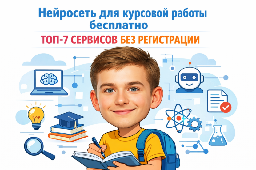 Нейросеть для курсовой бесплатно 7 сервисов ИИ без регистрации