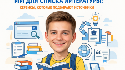 Нейросеть и сервисы ИИ для подбора литературы