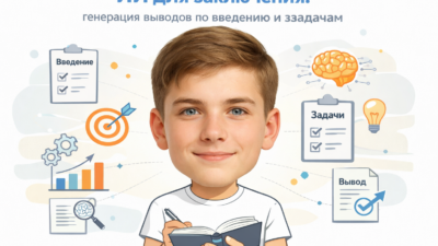 Нейросеть и ИИ-генератор выводов