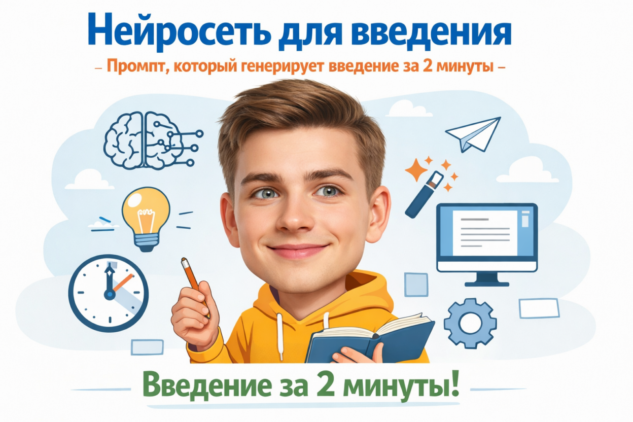 Нейросеть введение курсовая промпт для введения за 2 минуты