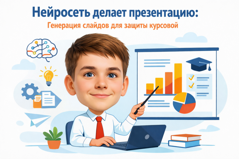 Нейросеть генерация слайдов для защиты курсовой
