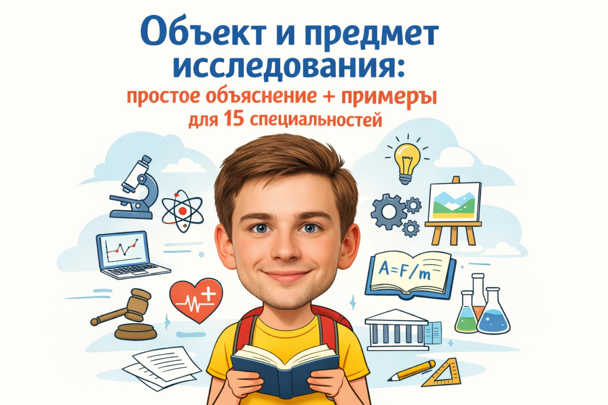 Объект и предмет исследования примеры и отличие