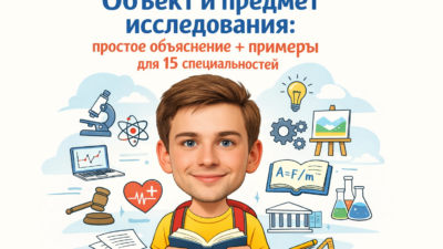 Объект и предмет исследования примеры и отличие