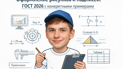 Оформление рисунков по ГОСТу с примерами и подписями