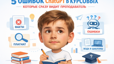 Ошибки ChatGPT в курсовой работе с 5 сигналами