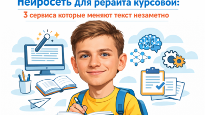 Перефразирование текста нейросетью с помощью 3 AI-сервисов