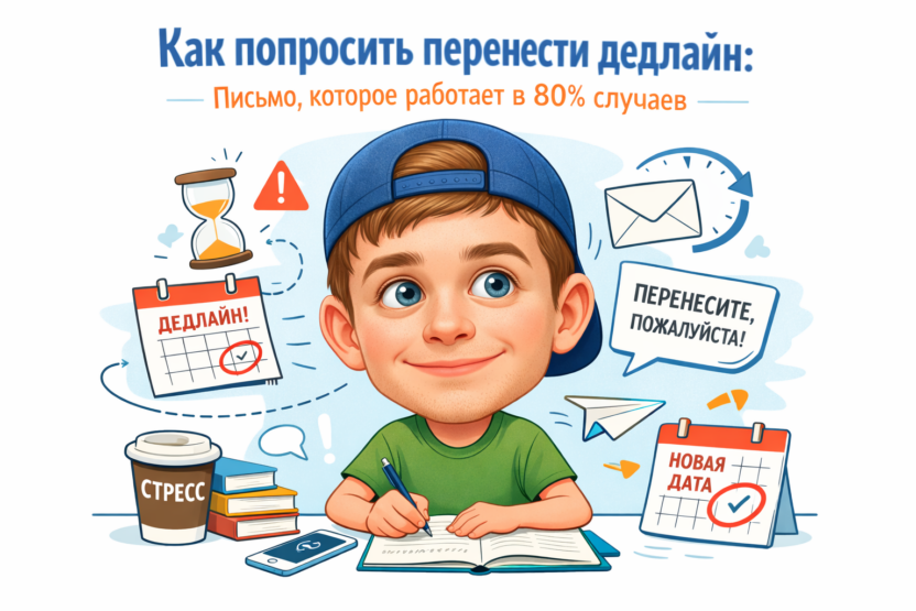 Письмо о переносе дедлайна курсовой работы