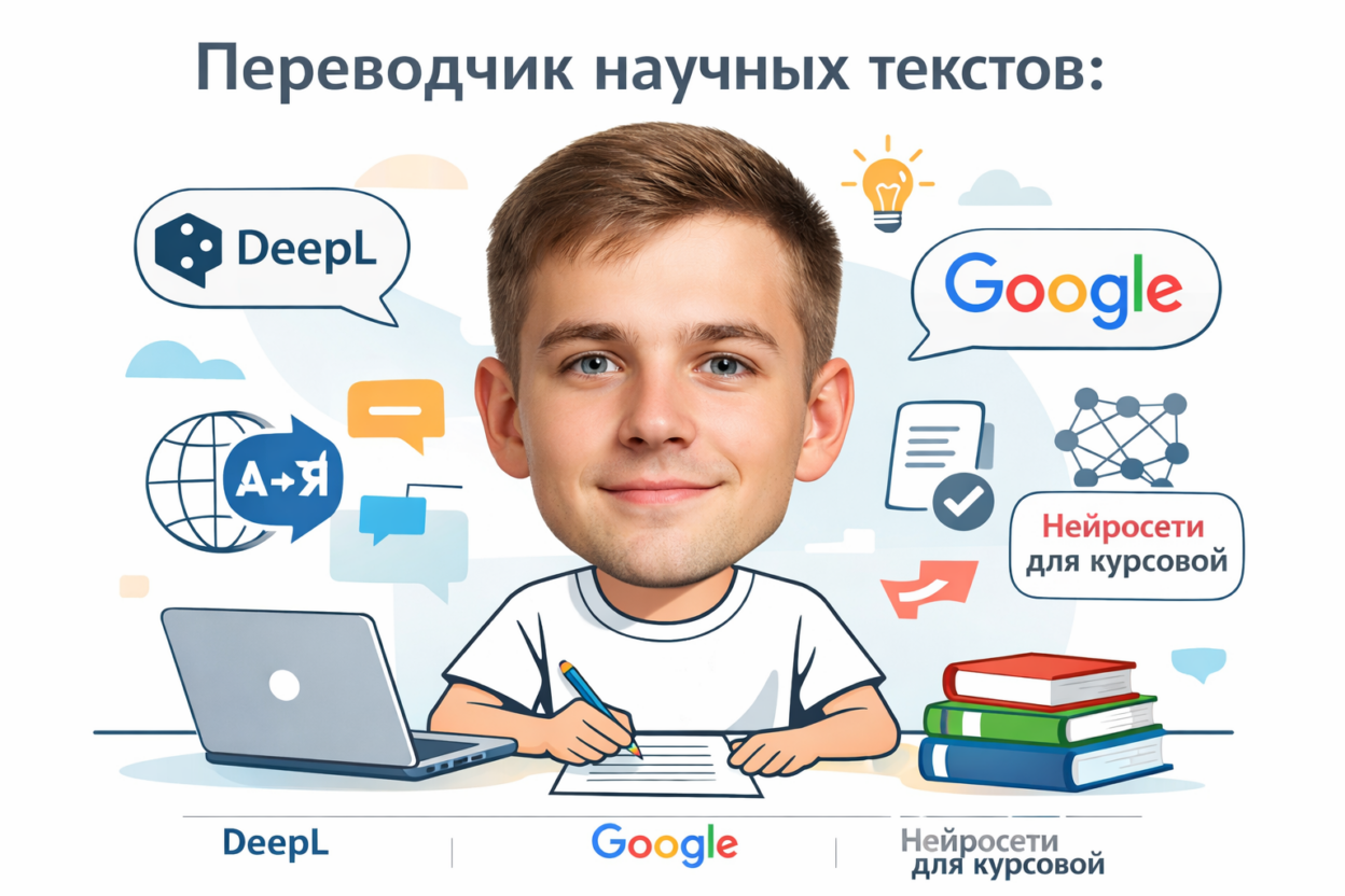 Сравнение возможностей переводчика DeepL и Google для научных текстов