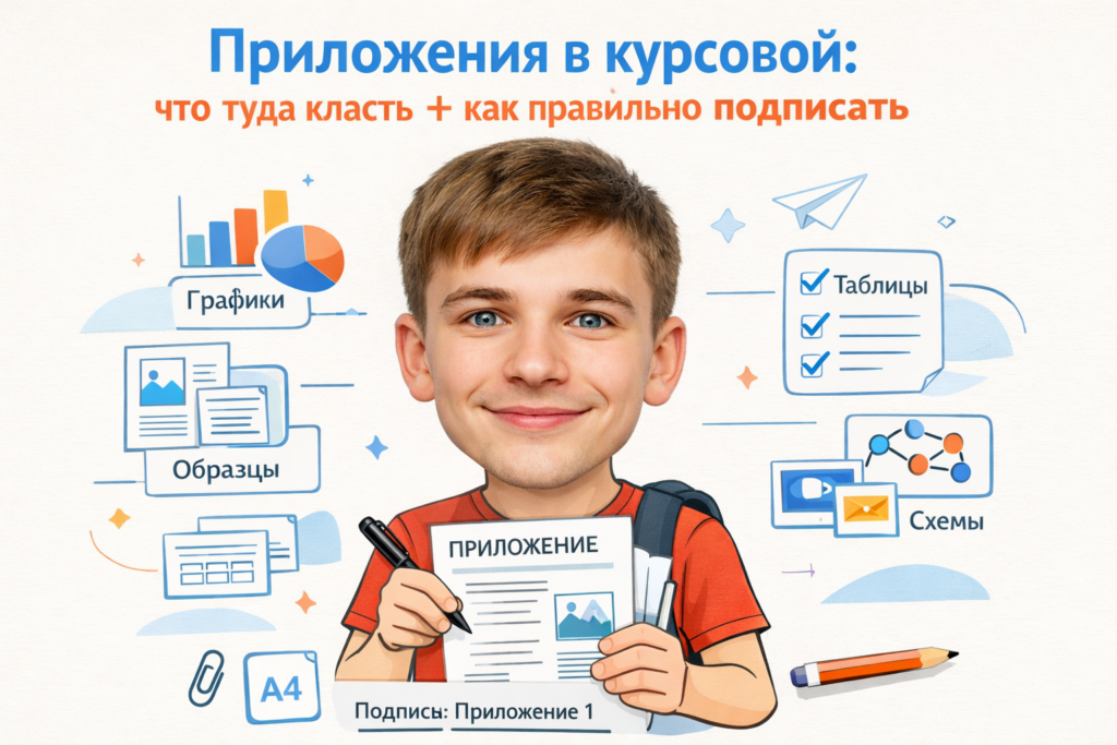 Приложения в курсовой работе по ГОСТу