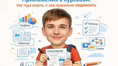 Приложения в курсовой работе по ГОСТу