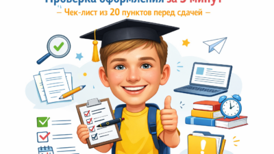 Чек-лист по ГОСТу для оформления курсовой работы