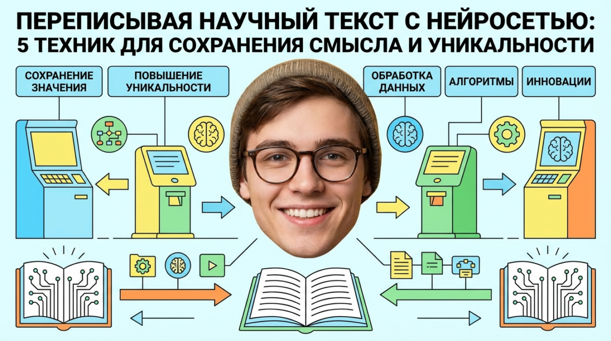 Рерайт курсовой через нейросеть