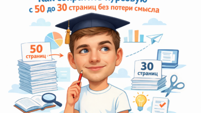 Сокращение курсовой работы