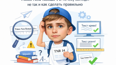 Шрифт Times New Roman 14 кегль и его настройка по ГОСТу