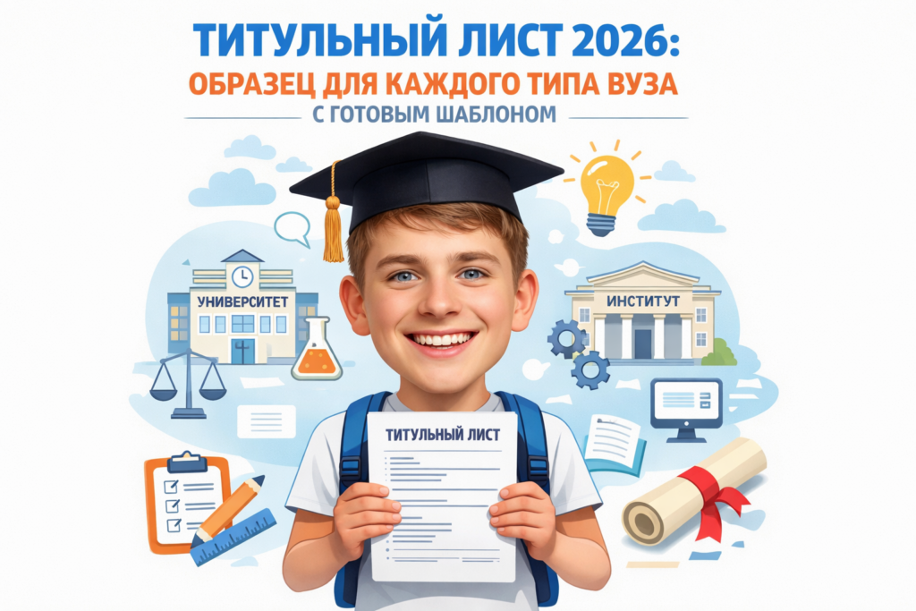 Титульный лист курсовой образец 2026 с шаблонами для вузов