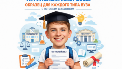 Титульный лист курсовой образец 2026 с шаблонами для вузов