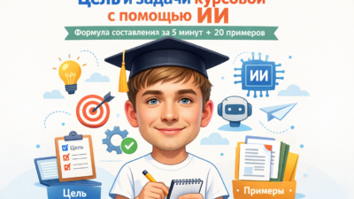 Цель и задачи курсовой работы с использованием искусственного интеллекта