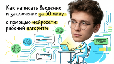 Введение курсовой за 30 минут нейросетью — алгоритм для заключения с ИИ