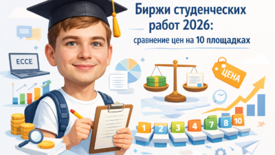 Сравнение цен на биржах студенческих работ в 2026 году