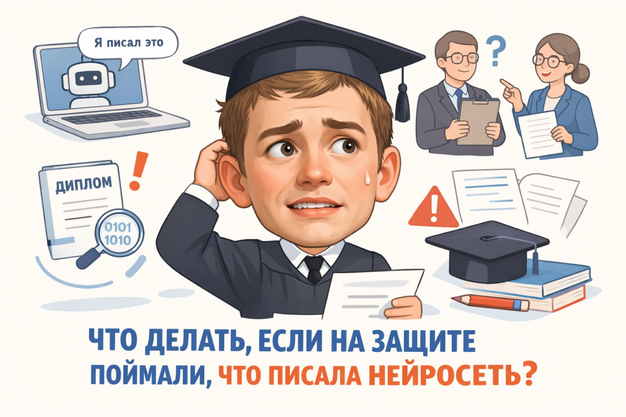 Поймали на защите чужая работа