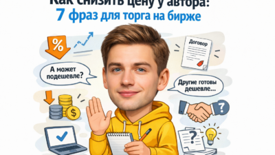 Снизить цену курсовой: фразы для торга на бирже
