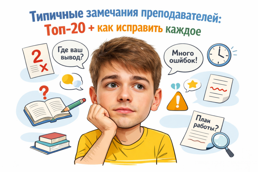 Ошибки преподавателей в курсовых работах