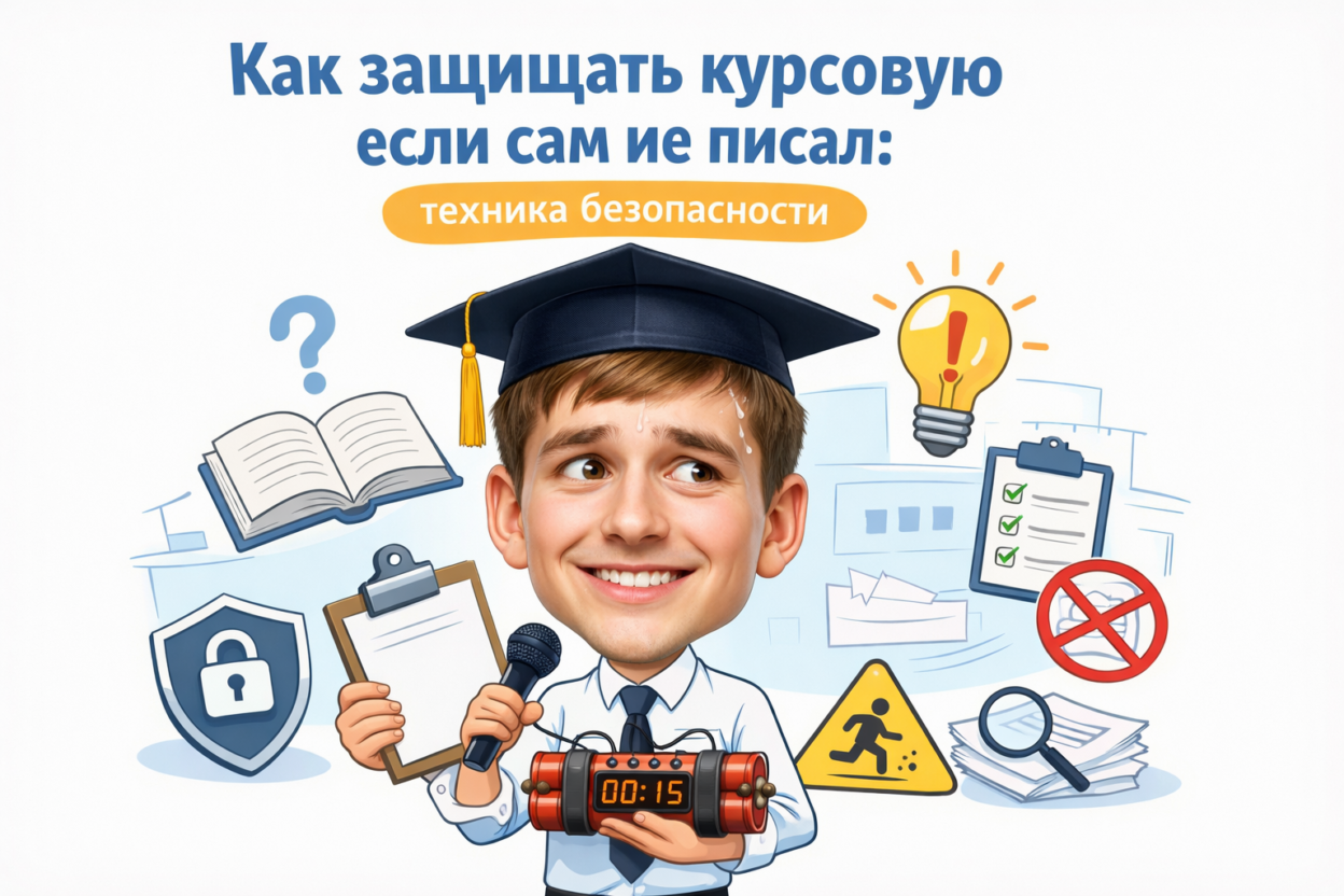 Защита курсовой работы: техника безопасности и план действий